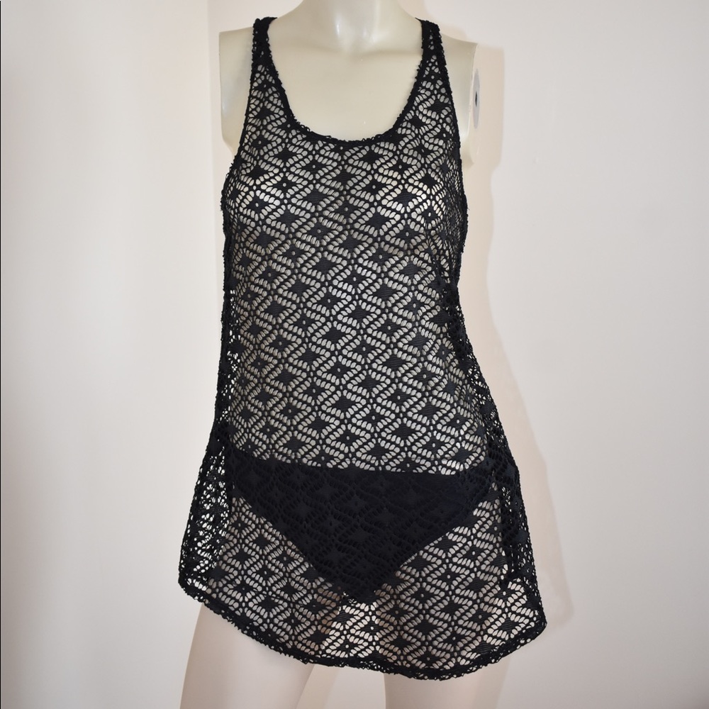 MIKEN Crochet Racer-back Swimsuit Cover-Up